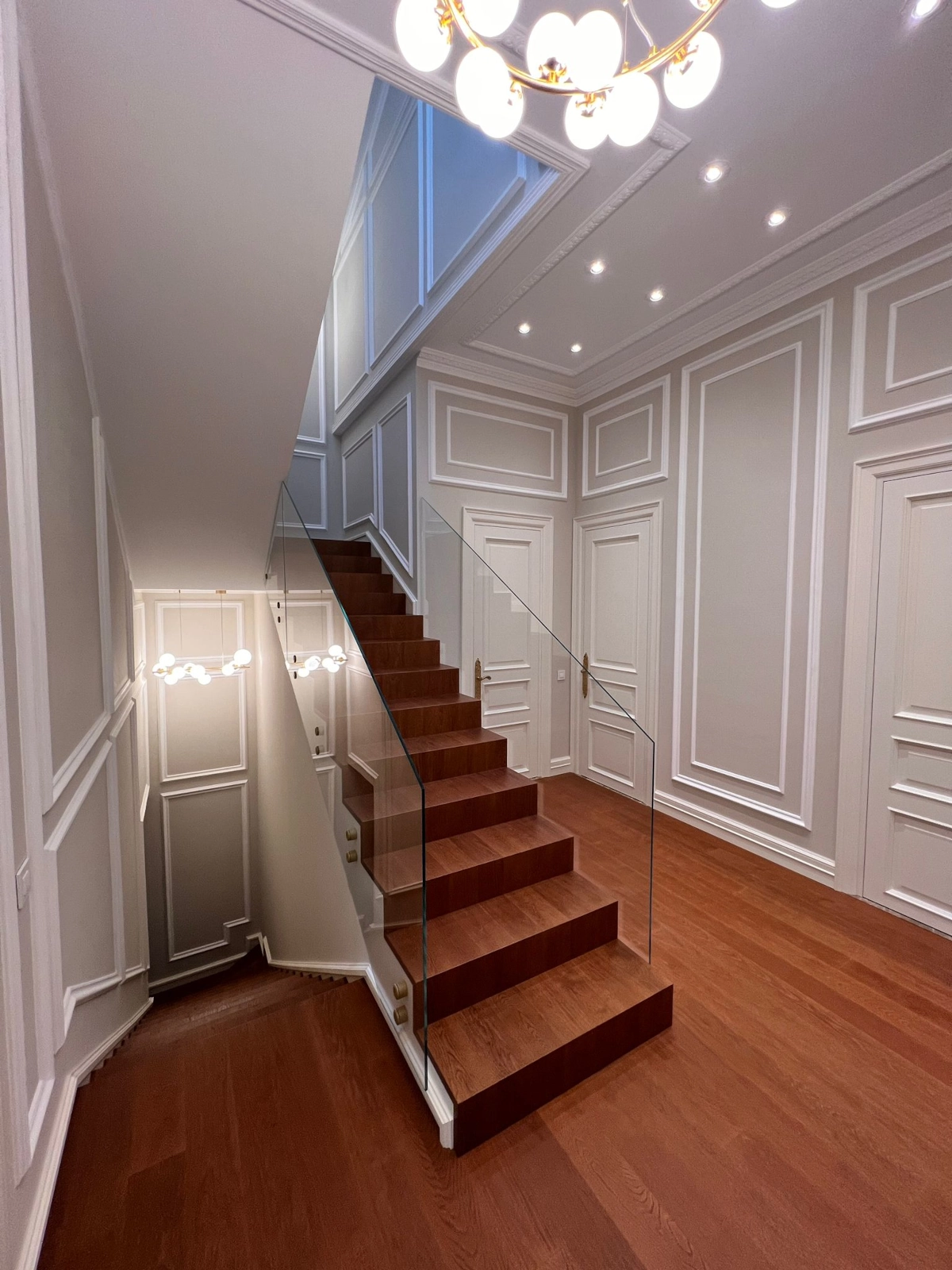 Elegant gypsum wall paneling and decorative ceiling work in a modern Maltese home – executed by GypsumWorks Malta.